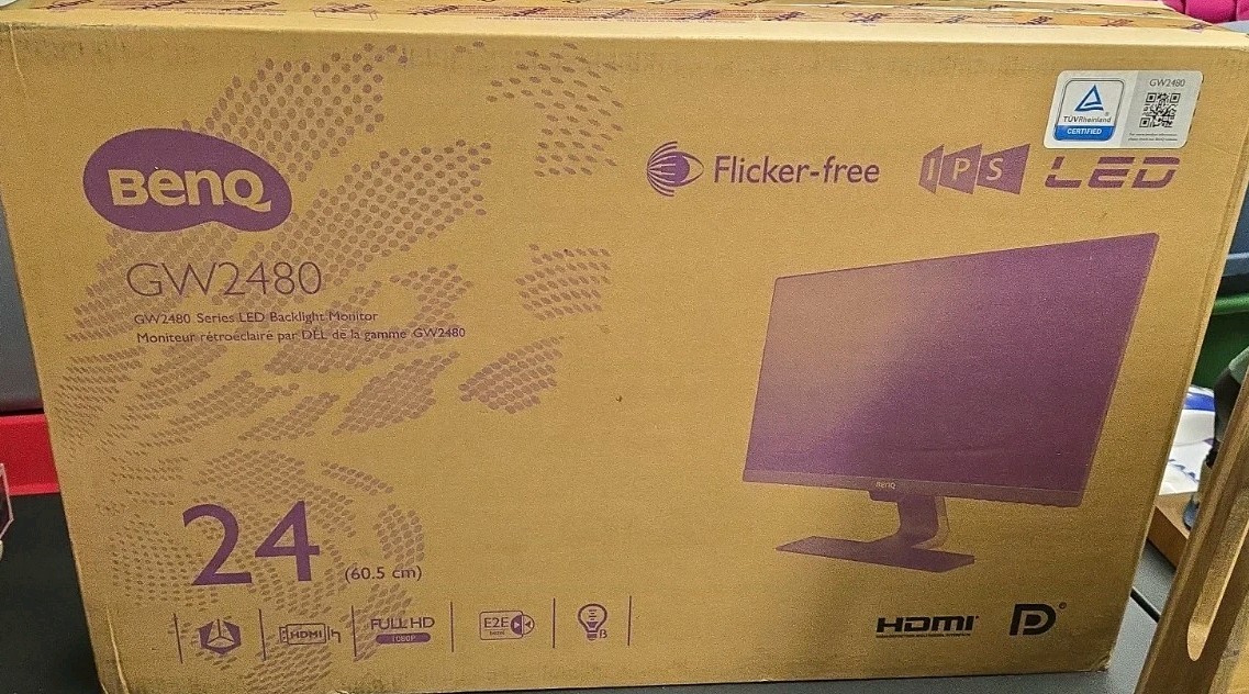 BenQ BL2480 Computer Monitor w/Built in Speaker 24" FHD 1920x1080p