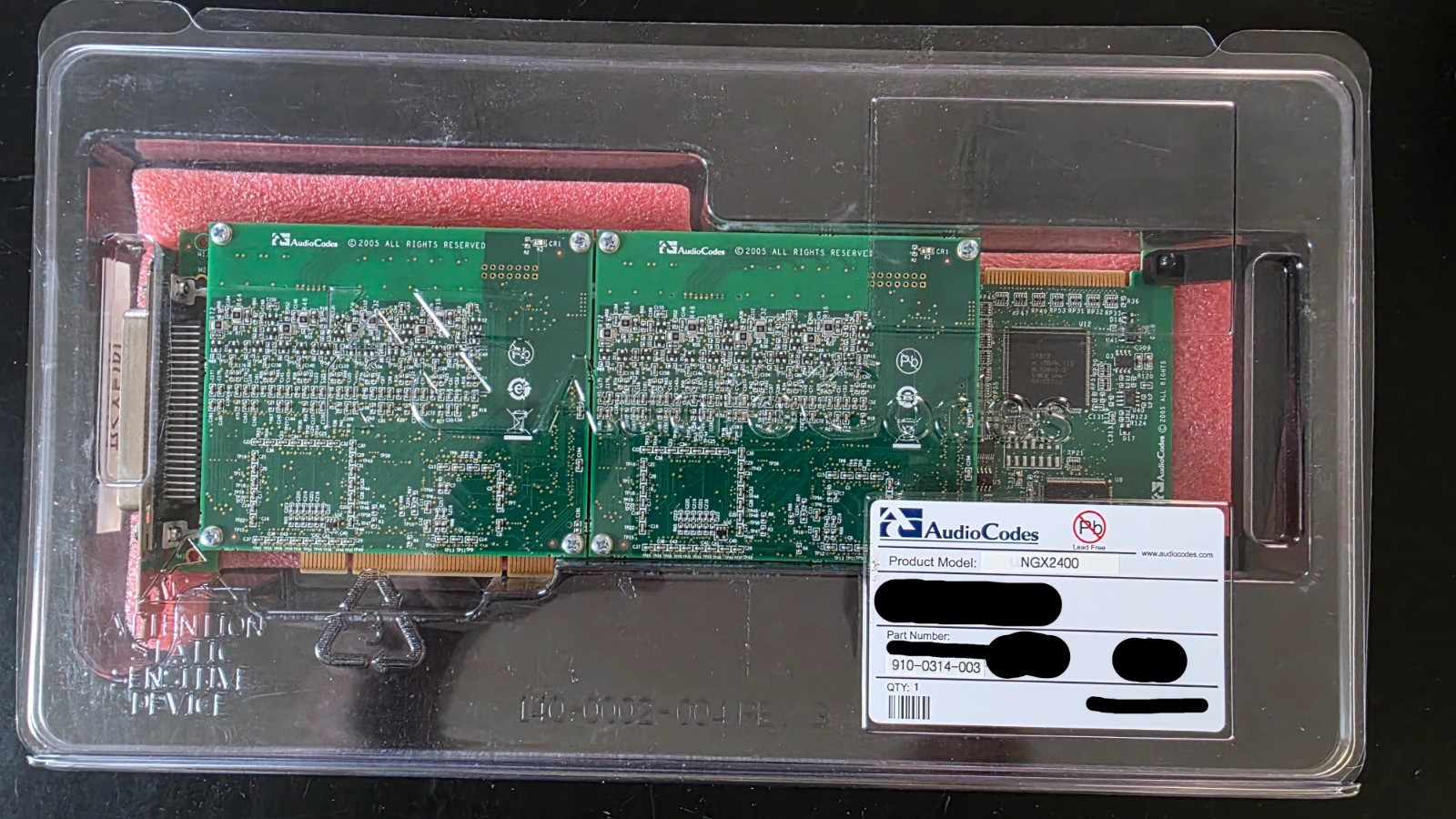 AudioCodes (AI-Logix) SmartWORKS NGX2400 PCI Digital Model 910-0314-003