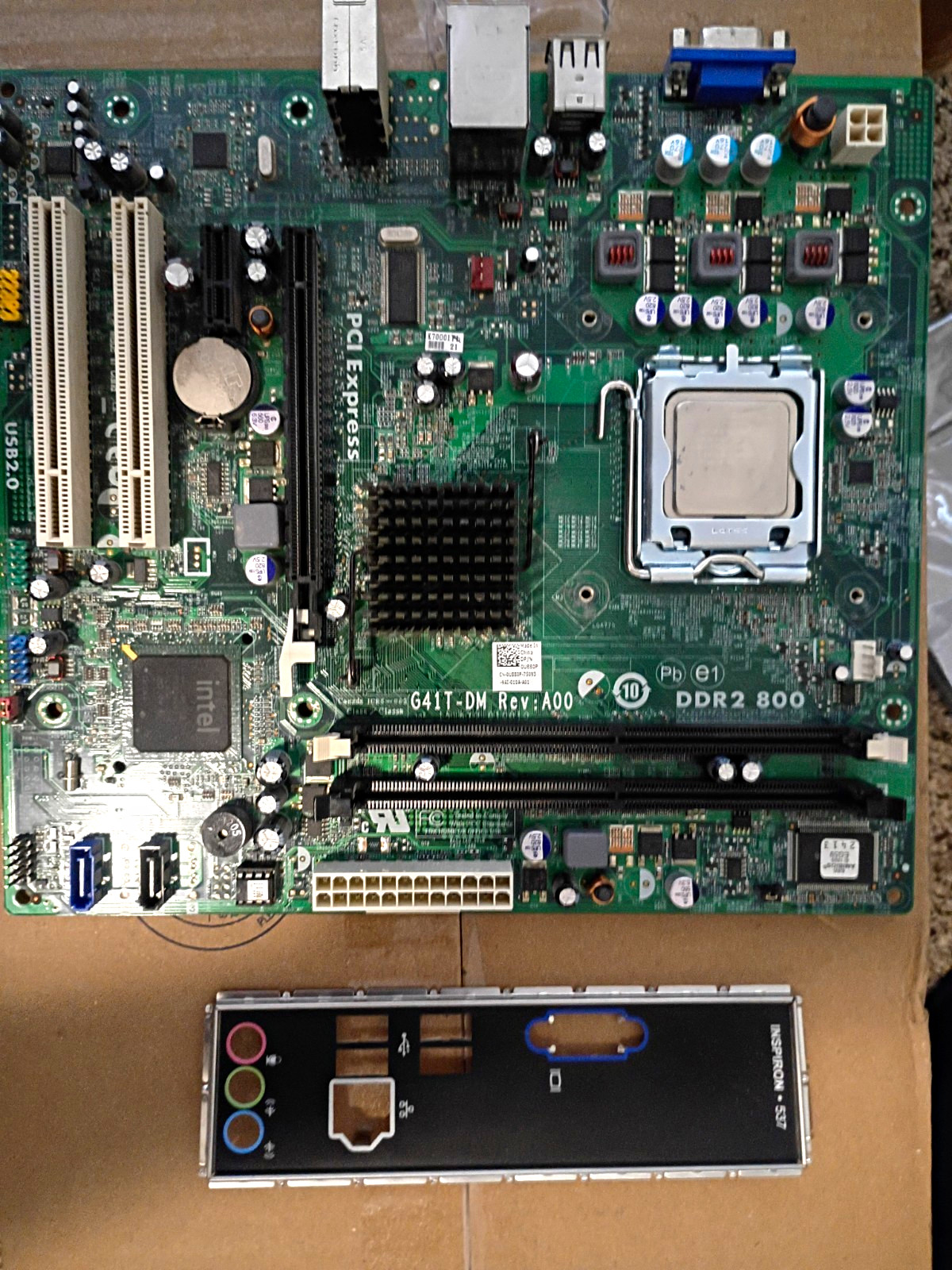 Dell G41T-DM MicroATX LGA775 DDR2 Motherboard w/ Intel Celeron 2.80GHz