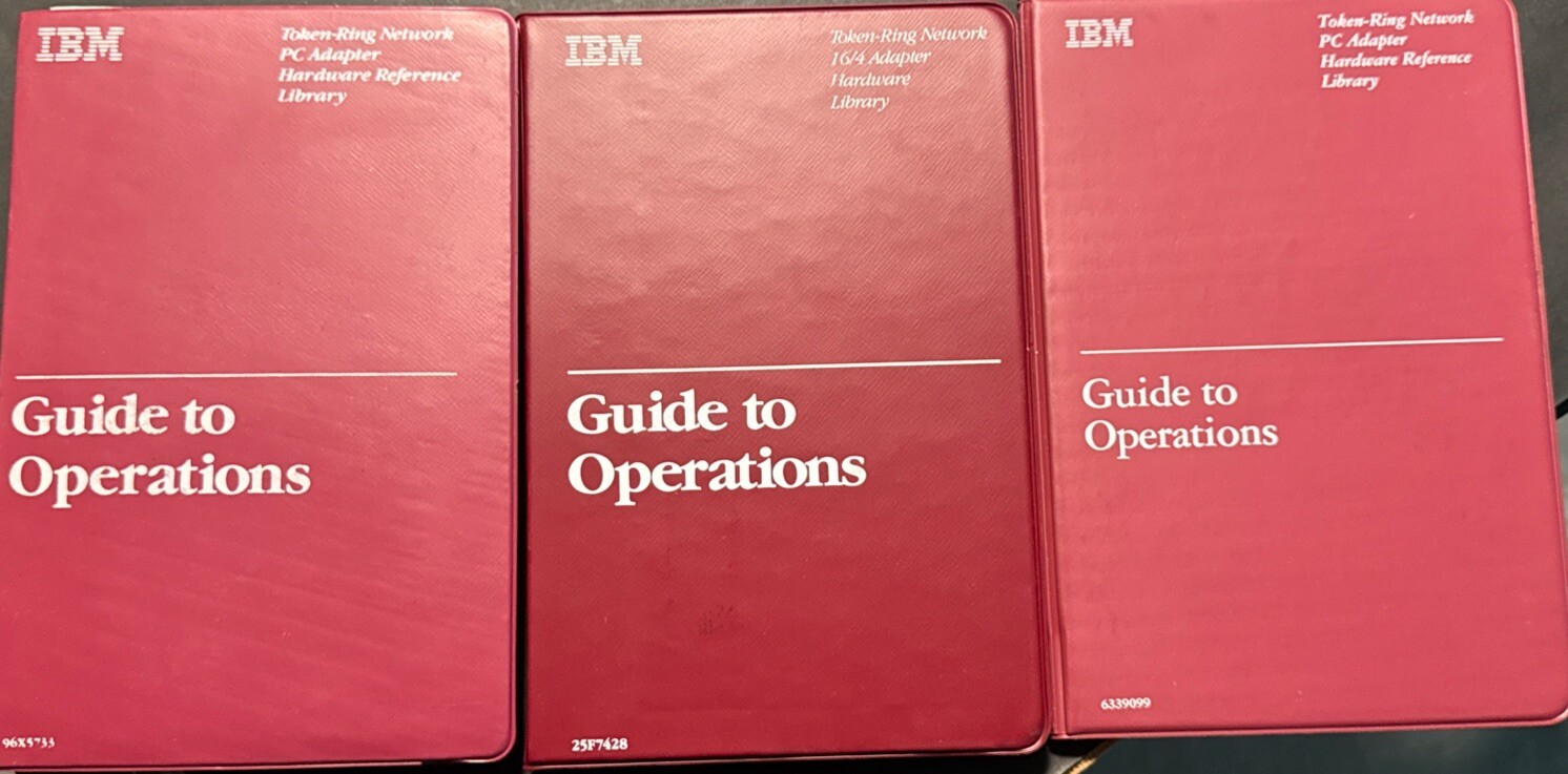 IBM TOKEN-RING NETWORK 16/4 ADAPTER HARDWARE LIBRARY GUIDE TO OPERATIONS (3)