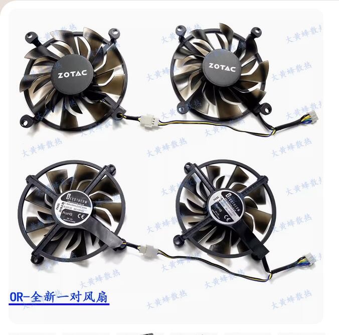 New Graphics Card Fan For ZOTAC P106 GTX1060 960 950 3GB/6GB Destroyer HA