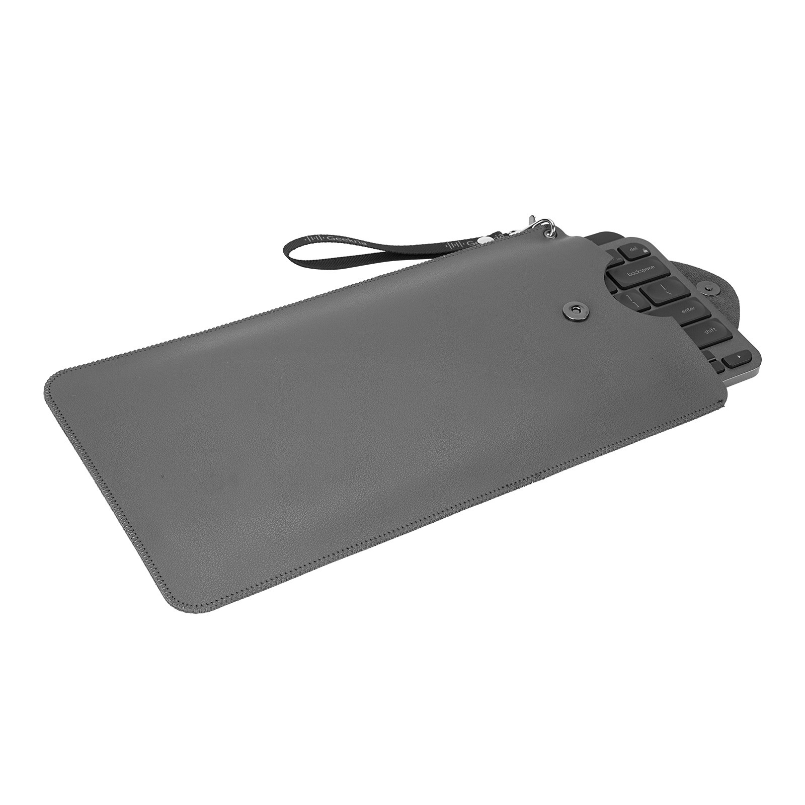 Geekria Vegan Leather Carrying Case for Logitech MX Keys Mini Keyboard