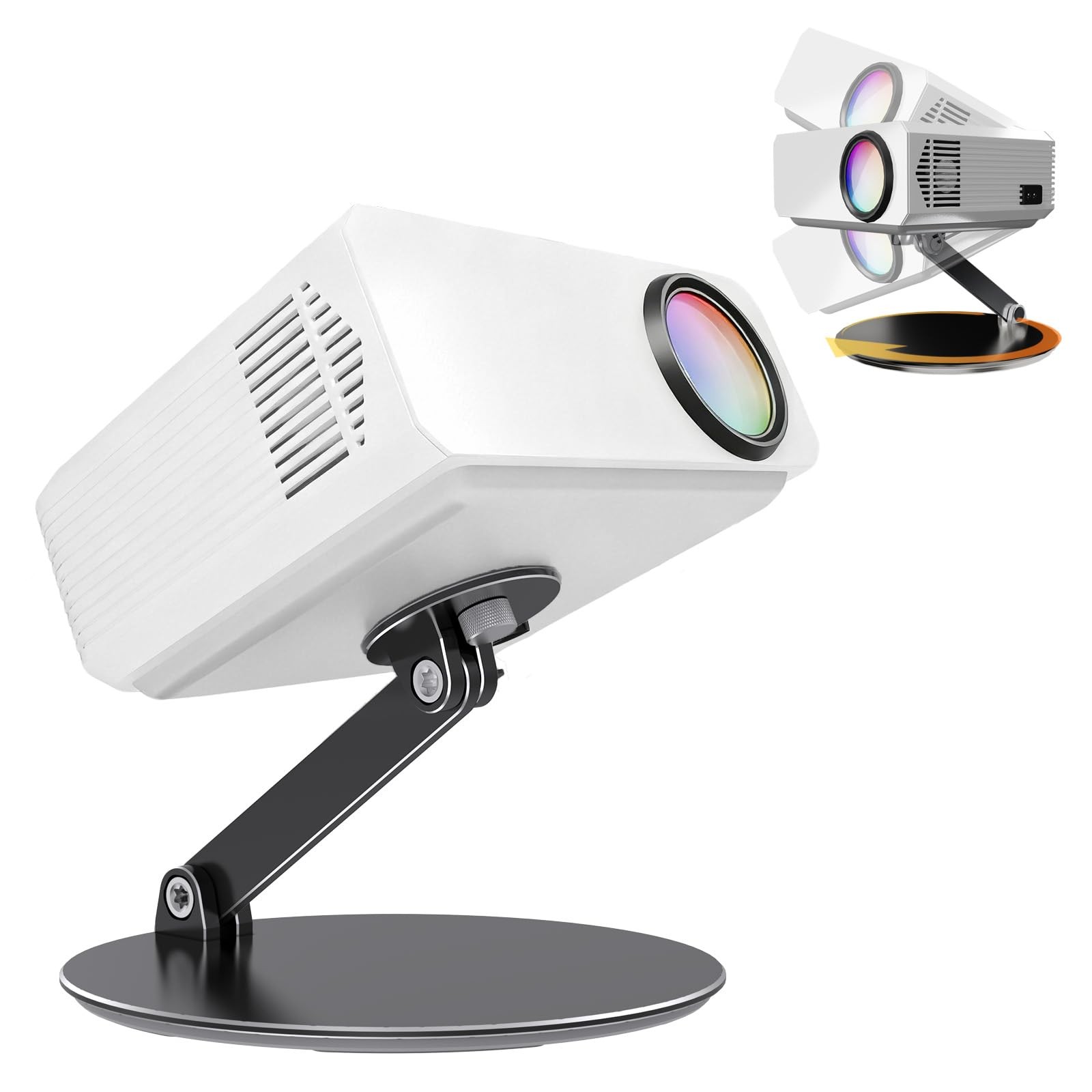 MAWADA Foldable Stand For Projector, Table Projector Mount, Black