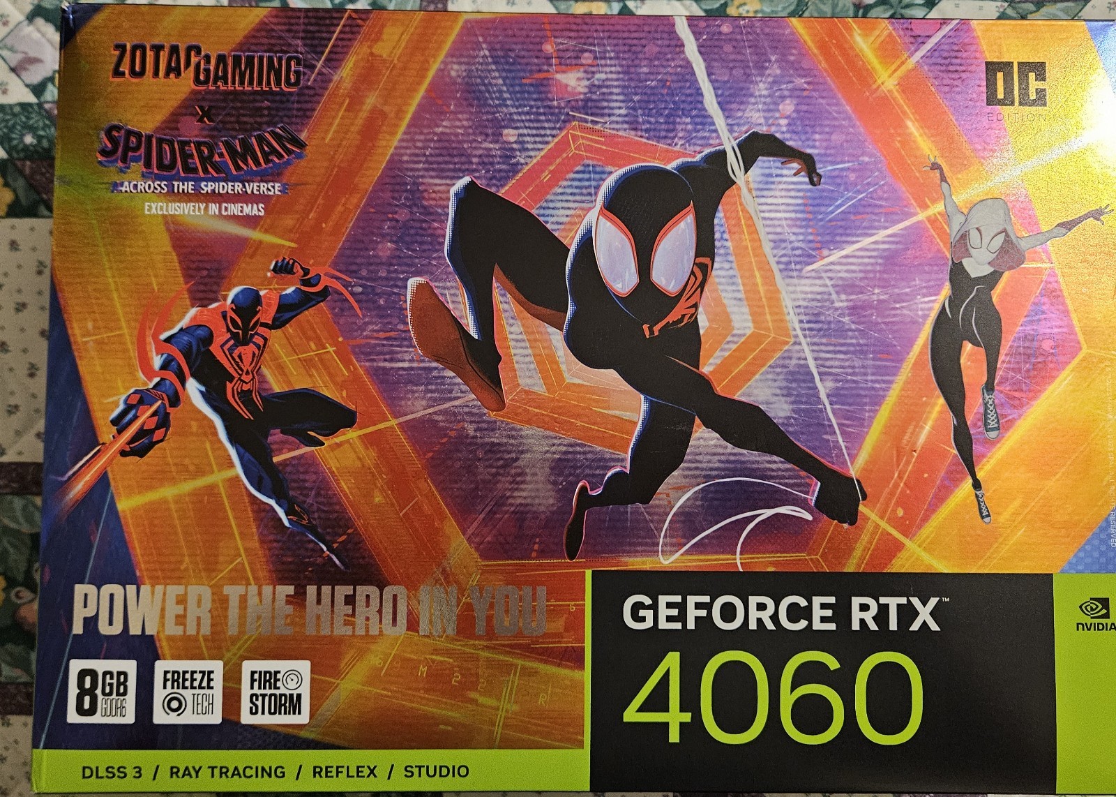 RTX 4060 Zotac Into The Spiderverse GPU BOX ONLY
