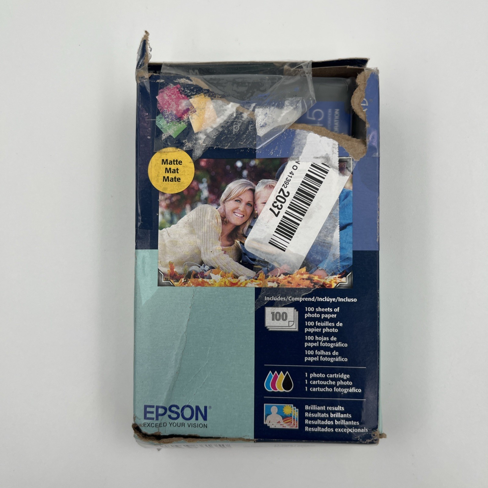 Epson PictureMate Print Pack Ink Cartridge 100 Photo Paper T584M No Photo Paper