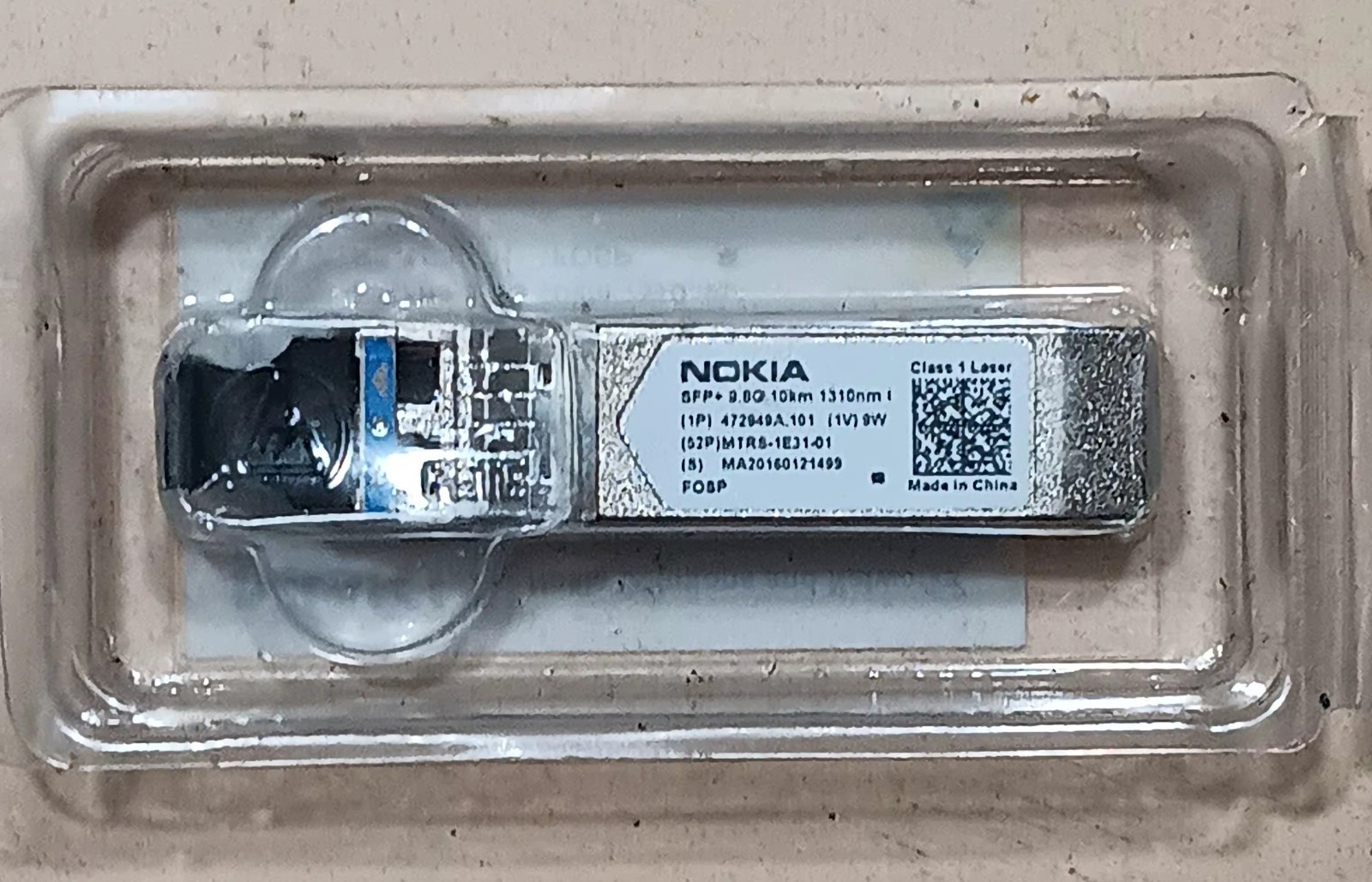 Nokia 3HE09327AARA01 Fiber Transceiver Module SFP+ 21CFR1040