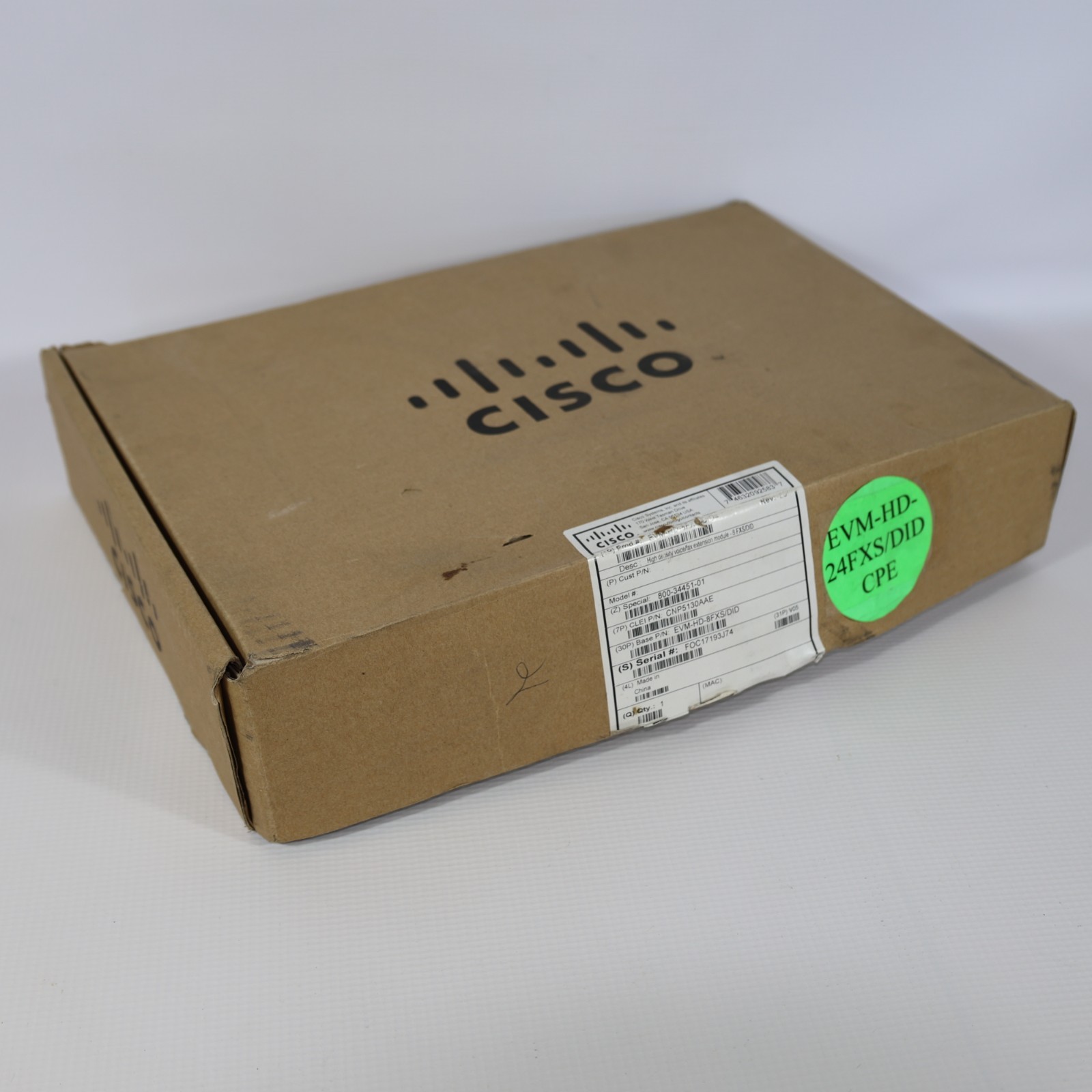 Cisco EVM-HD-8FXS/DID - Cisco High Density Voice/Fax Expansion Module 