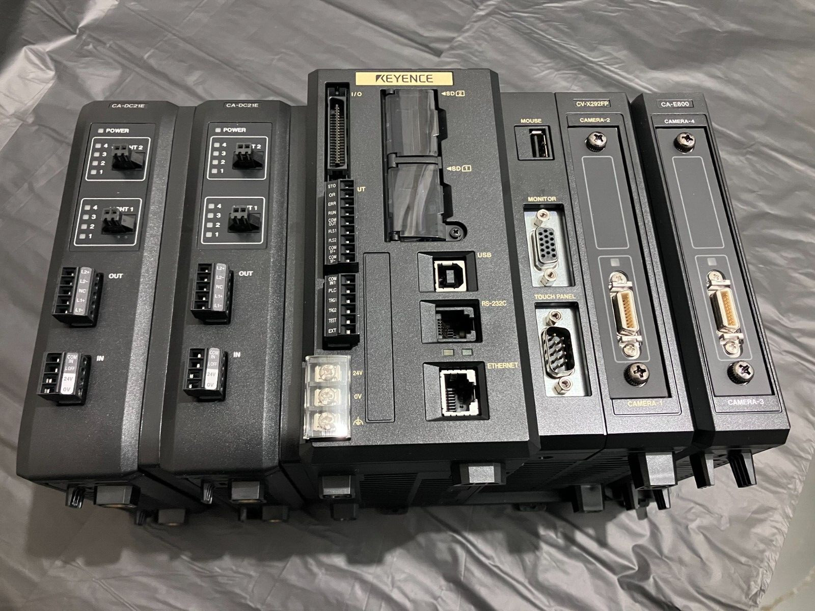 Keyence Vision System CV-X292FP, CA-E800, CA-DC21E, CA-DPU2, CA-DPW2