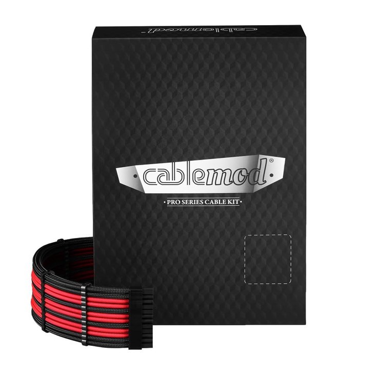 CableMod C-Series Classic ModMesh Sleeved Cable Kit Corsair Type RMx Black & Red
