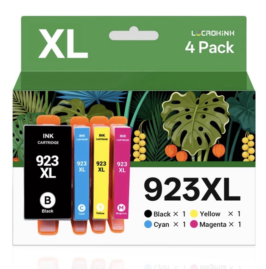 HP 923XL 923 8130e Ink Cartridge Combo Pack Replacement for HP 923e, 923, 92...