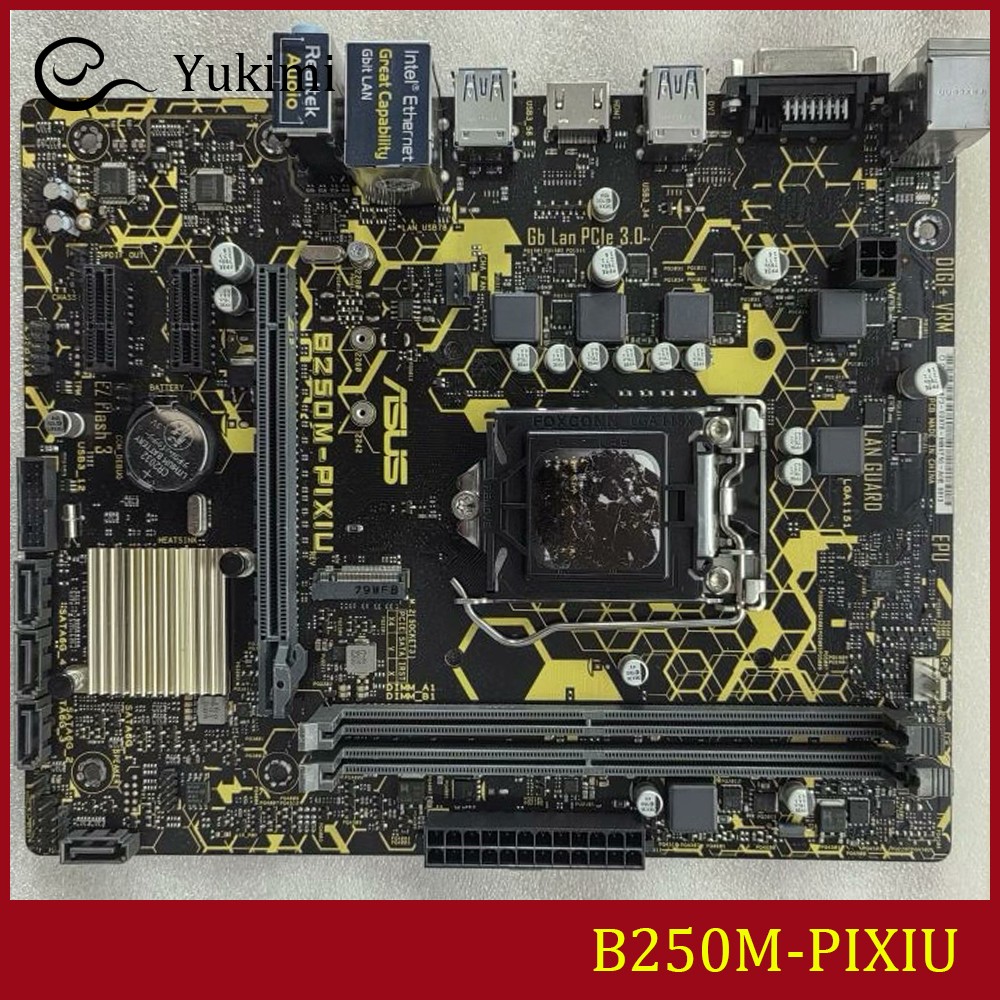 FOR ASUS B250M-PIXIU DDR4*2 32GB LGA 1151 HDMI DVI Ｍotherboard Test OK