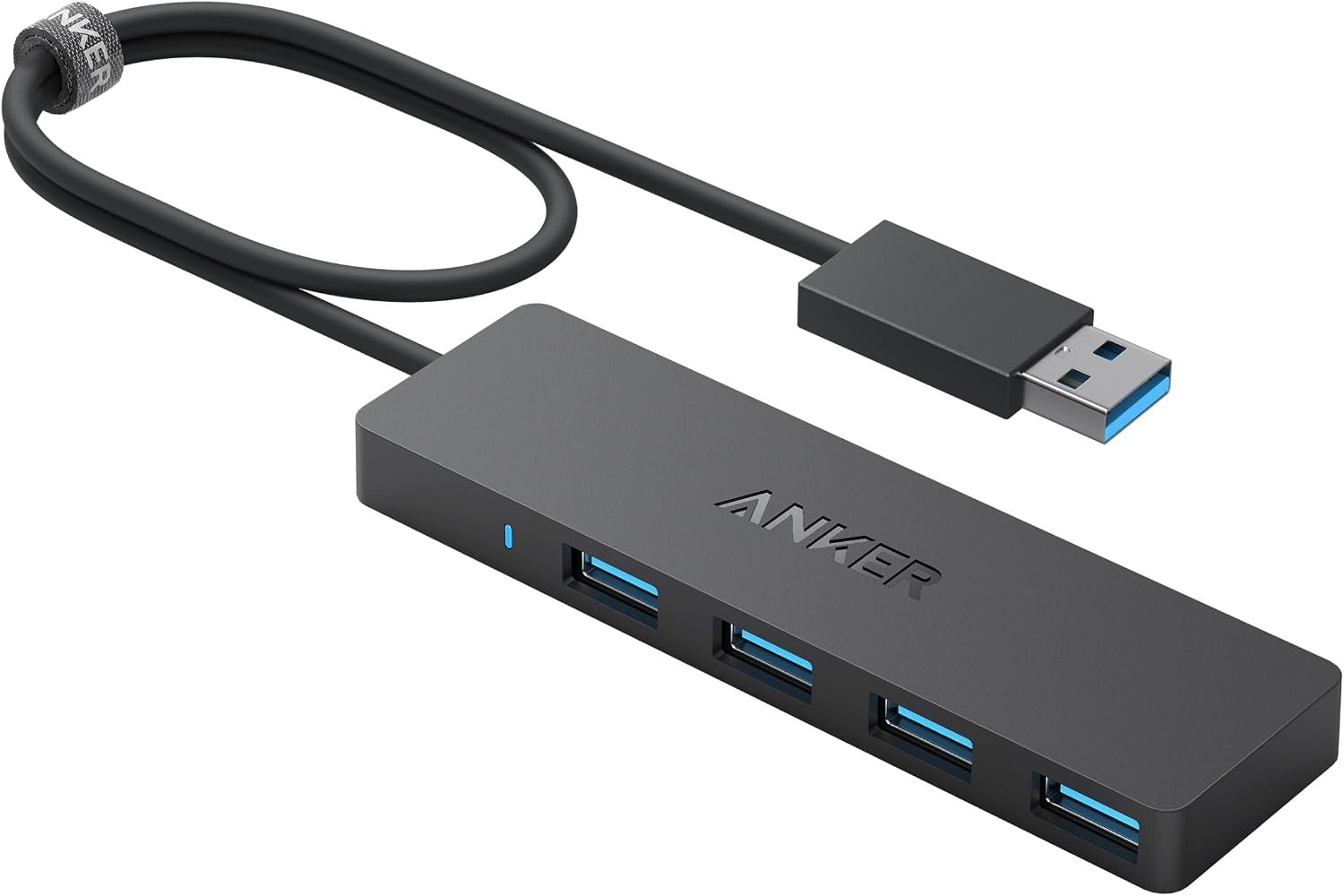 Anker 4-Port USB 3.0 Hub 5Gbps Ultra Slim USB-A Data Splitter
