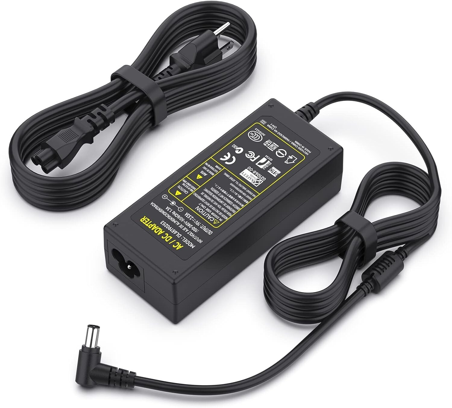 LG 19"-27" LED LCD Monitor AC/DC Adapter Charger, Power Cord for Widescreen HDTV