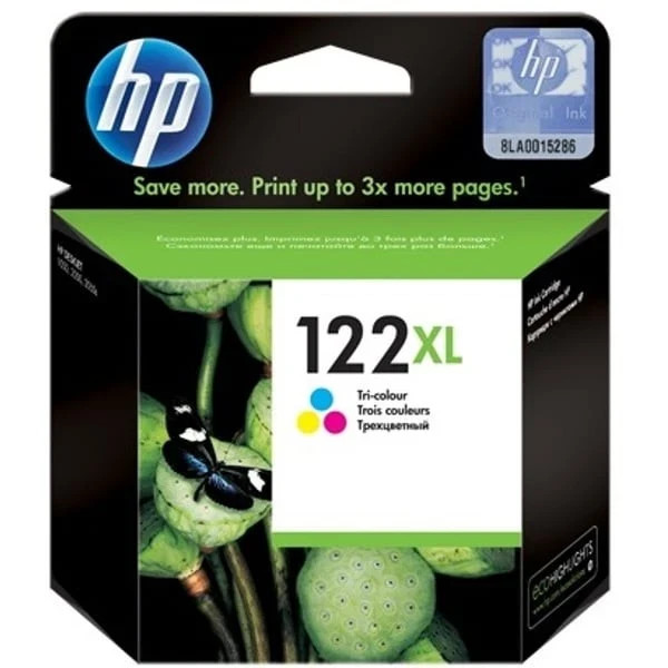 New Genuine HP 122 XL Tri-Color Ink Cartridge  JUNE 2026