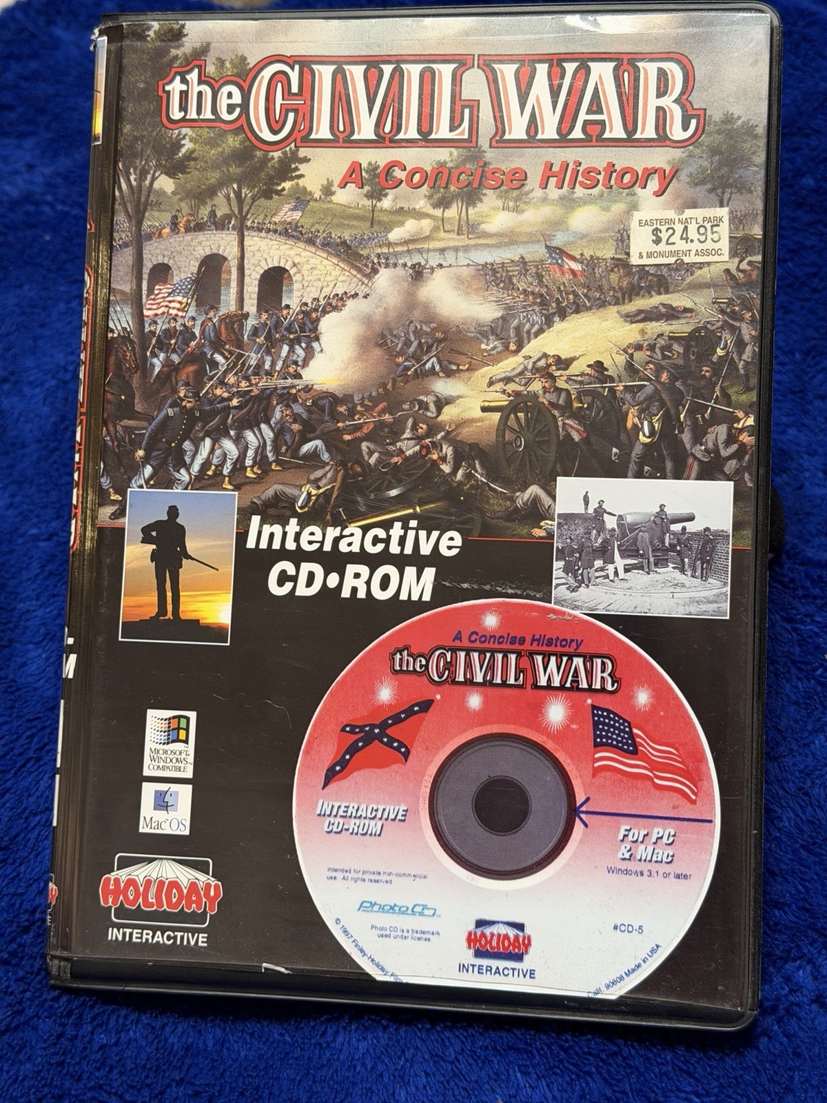 A Concise History Of The Civil War Interactive CD-ROM Complete Pc & Mac