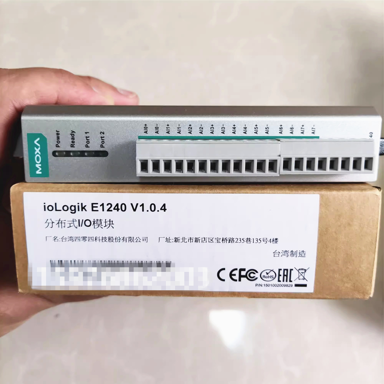 New MOXA ioLogik E1240 Module Remote Ethernet distributed I/O Module