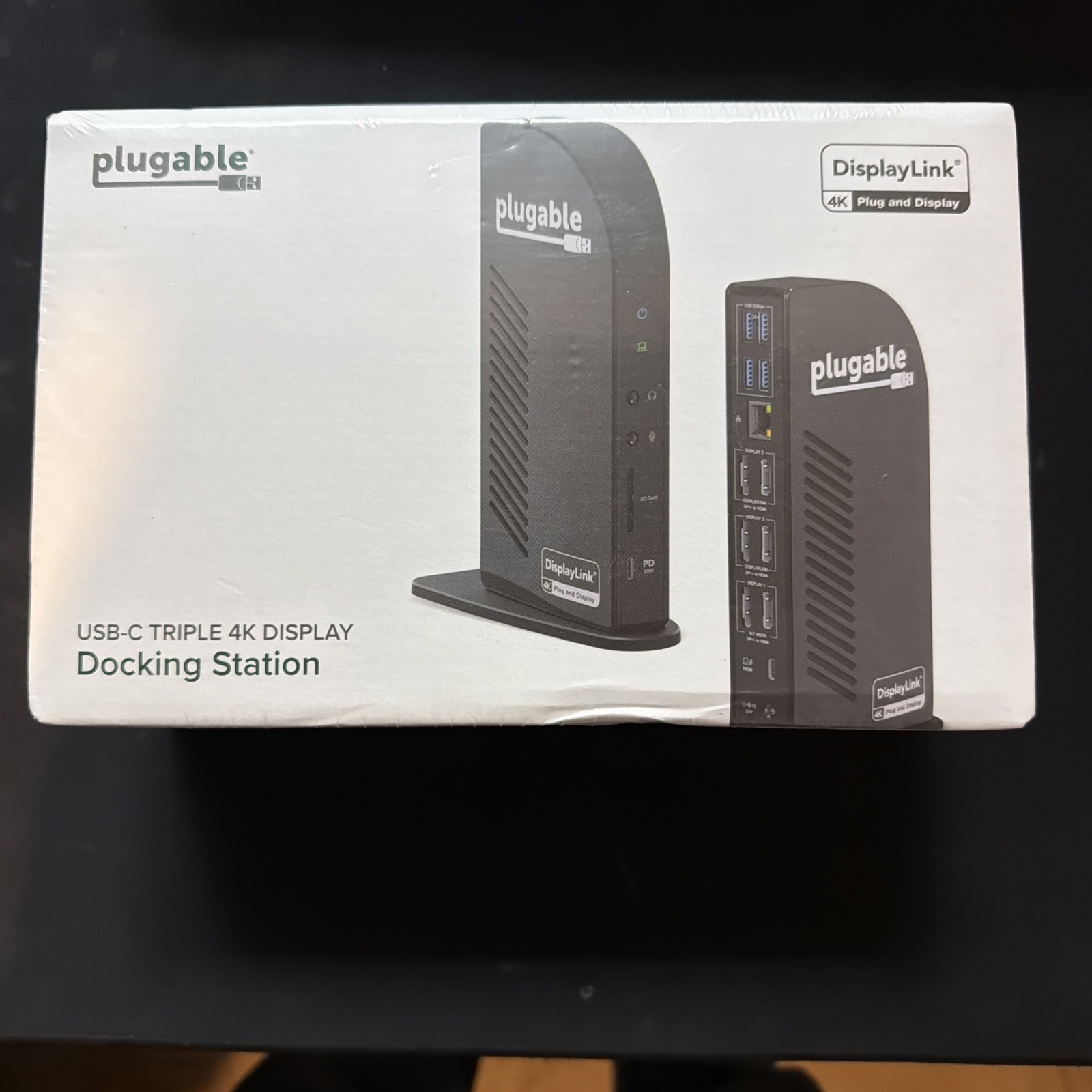 Plugable UDULTC4K USB-C 4K Triple Display Docking Station