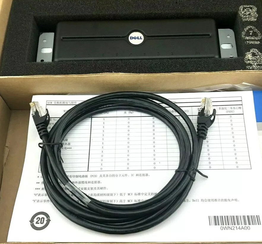 For Dell Poweredge 0FG697 8-Port KVM Switch Expansion Module 03H8HP FG697