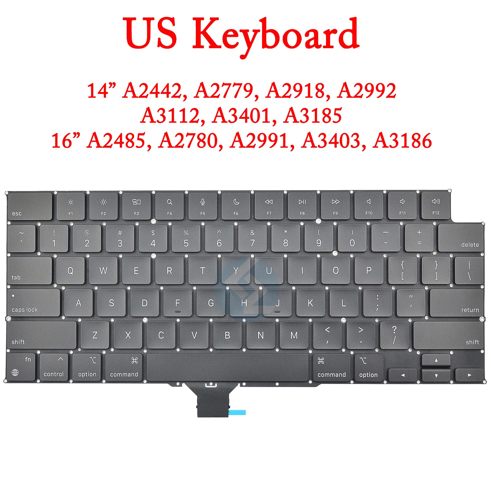 NEW US Keyboard for MacBook Pro 16" A2485 A2780 A2991 A3403 A3186 2021 2023 2024