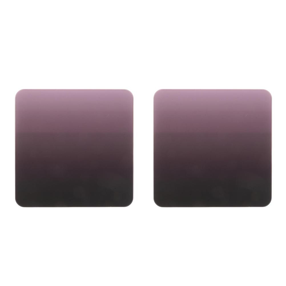 2pcs Glass Gaming Mousepad, 9.8x9.8"Computer Mousepad Mat, Red