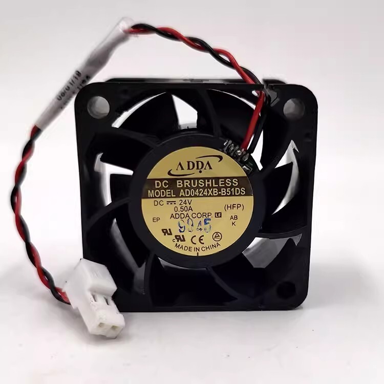 ADDA AD0424XB-B51DS DC24V 0.50A 4028 2-Pin Inverter Cooling Fan