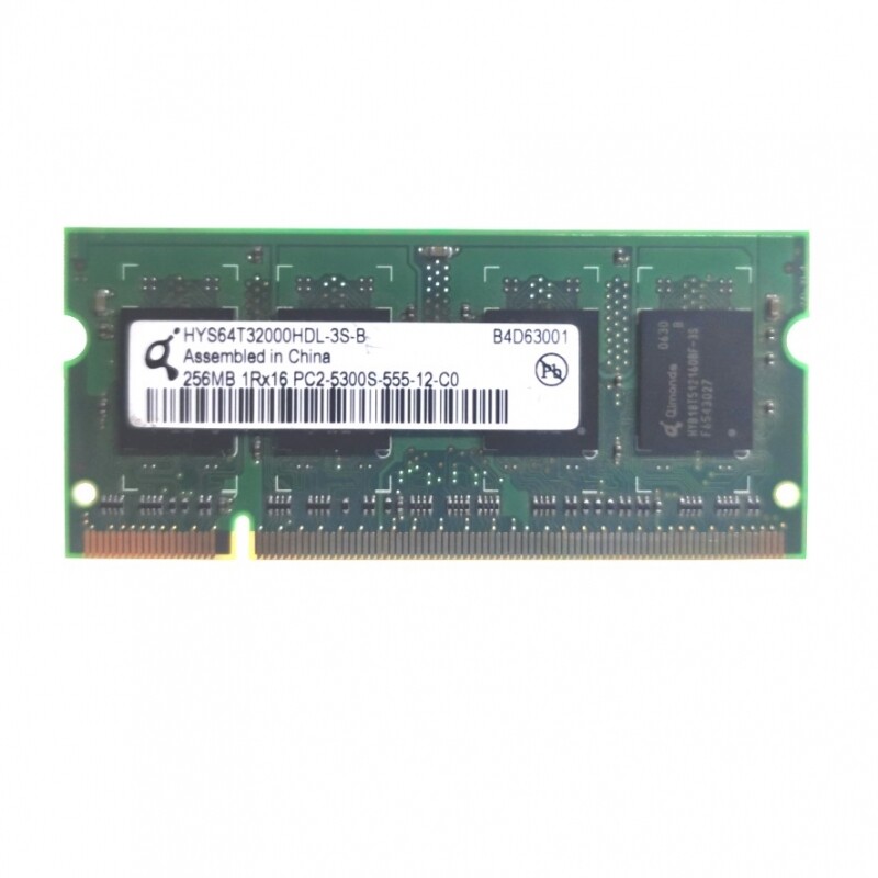 QIMONDA 1RX16 HYS64T32000HDL-3S-B 256MB DDR2 RAM Memory Replacement For Laptop