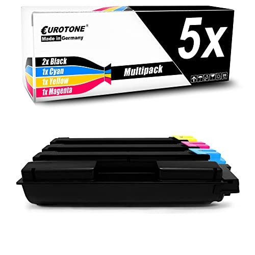 Eurotone 5x Compatible Toner Cartridge For Kyocera TK5215 Color Laser