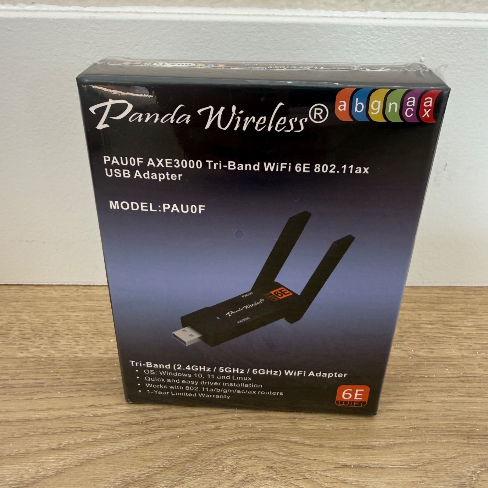 Panda PAU0F AXE3000 WiFi 6E USB 3.0 Adapter Tri-Band 6GHz Antennas
