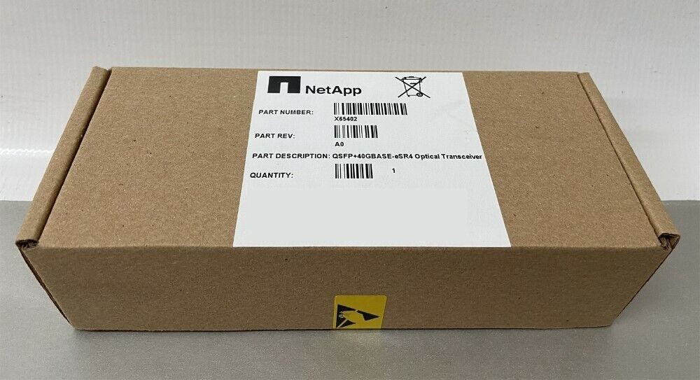 NetApp X65402 QSFP+ 40GBase-eSR4 Optical Transceiver - New, Sealed
