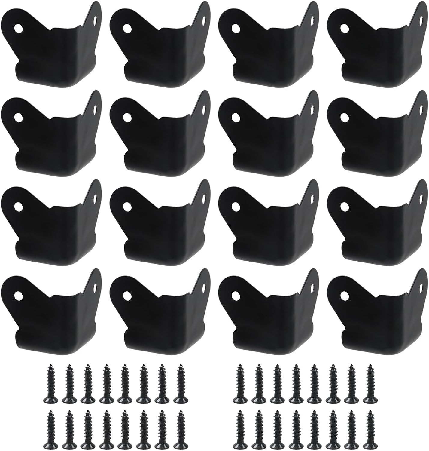 Geesatis 16Pcs Iron Speaker Corner Guards,1.1 Inch Rounded Metal Protectors
