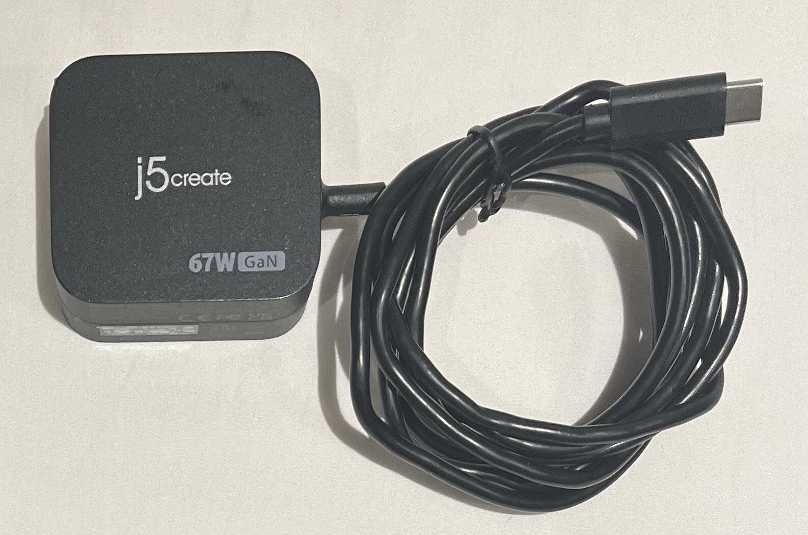 j5 create GaN 67W USB-C Power Adapter JUP1565