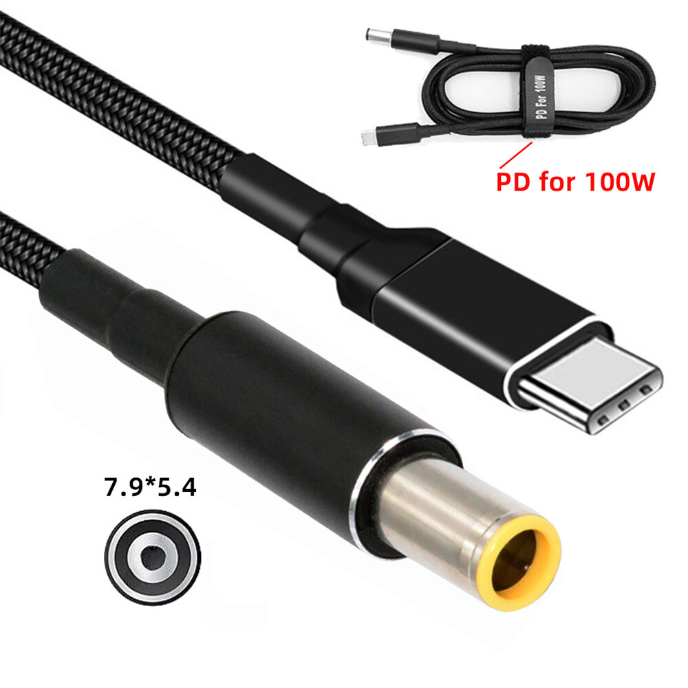 Cablecy 100W Type C USB-C Input to 20V DC Output Power 20V 5A 65W Charge Cable
