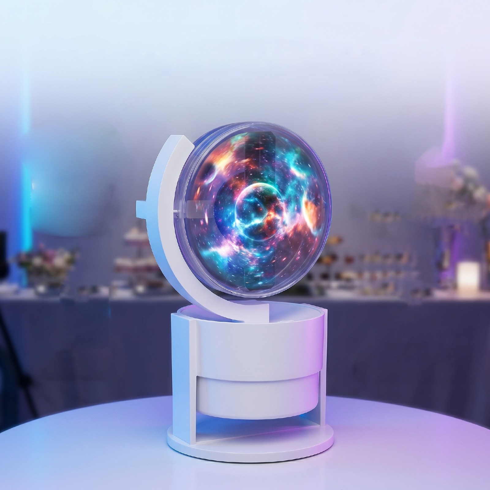 3D Holographic Fan 4.6 Inch LED Display 90 Beads WiFi Portable 5D Hologram MQSI