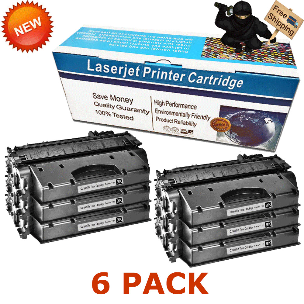 6 Pack C120 Toner Cartridges For Canon 120 ImageClass D1120 D1150 D1320 D1350