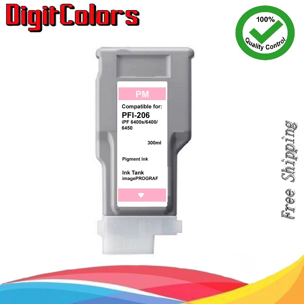 PFI-206 Photo Magenta Ink Cartridge for Canon 6400s  6400 6450 PFI206PM