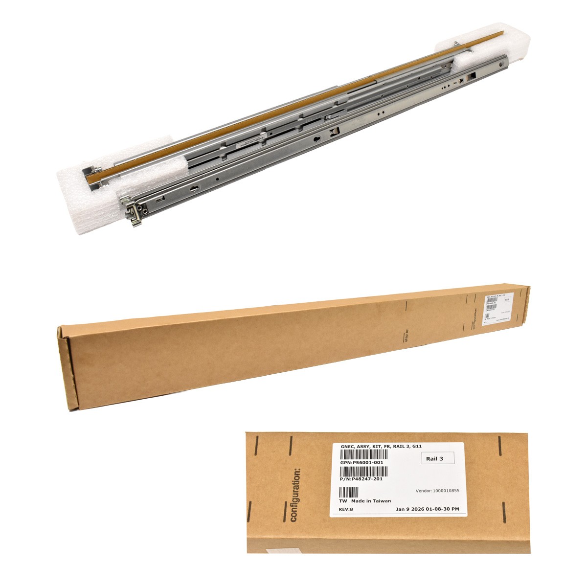 HP ProLiant DL3XX Gen11 Easy Install Rail 3 Kit P56001-001 P48247-201 NEW NEW