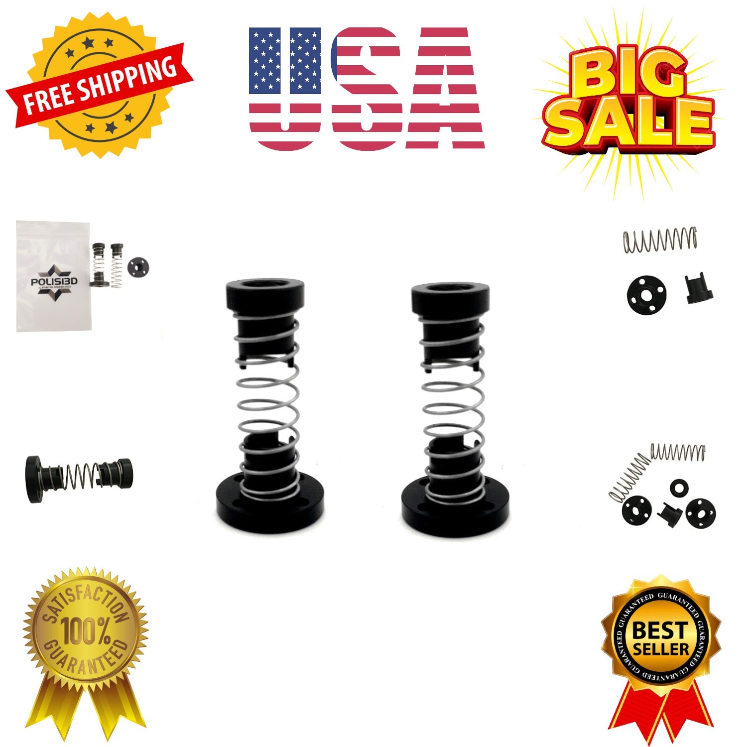 2-Pack TR8x4 Anti Backlash Nuts for Ender 5 / Pro/Plus 3D Printer, Pitch 2mm ...
