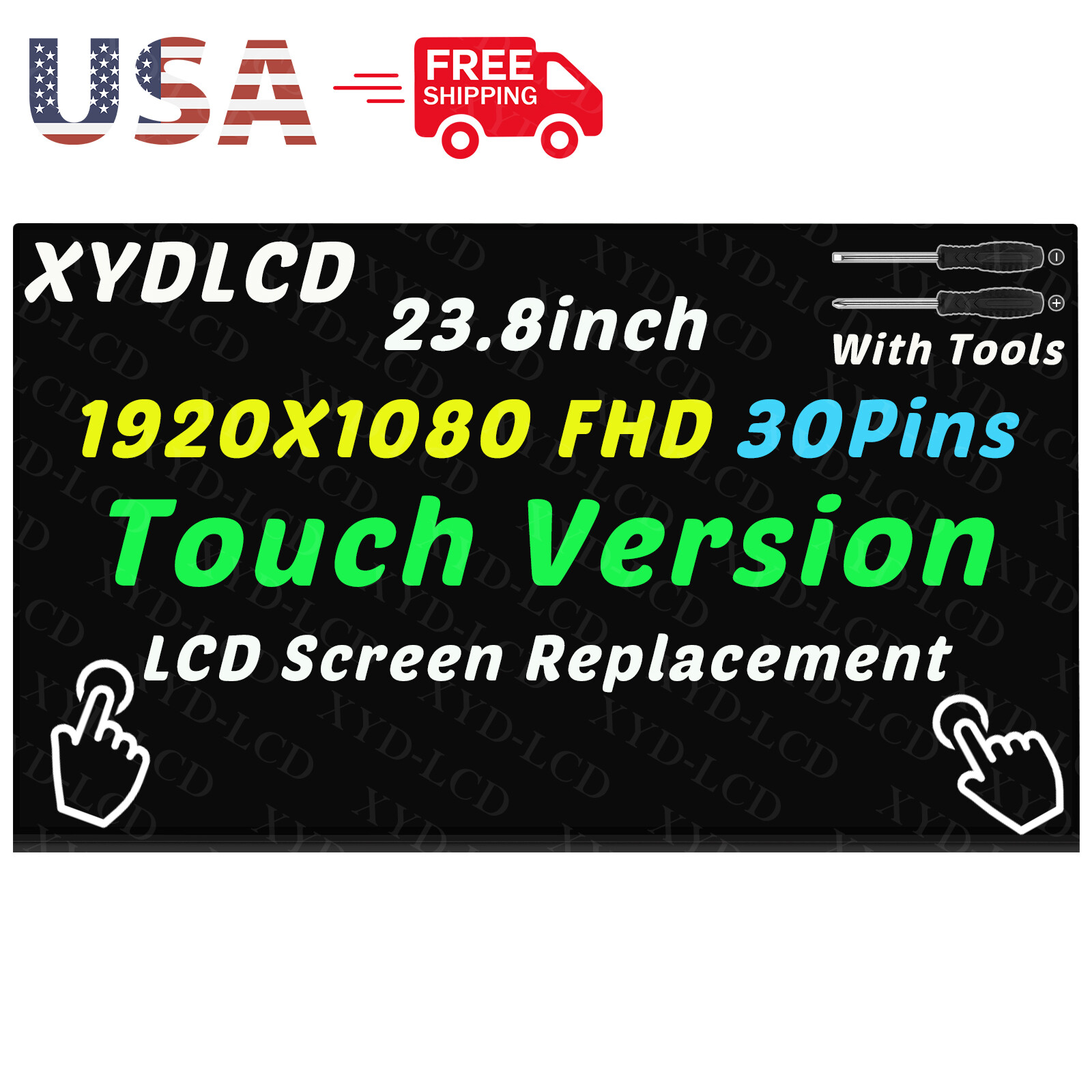 24" for Lenovo ideacentre AIO 520-24ARR F0DN LCD Touch Screen Display 01AG978