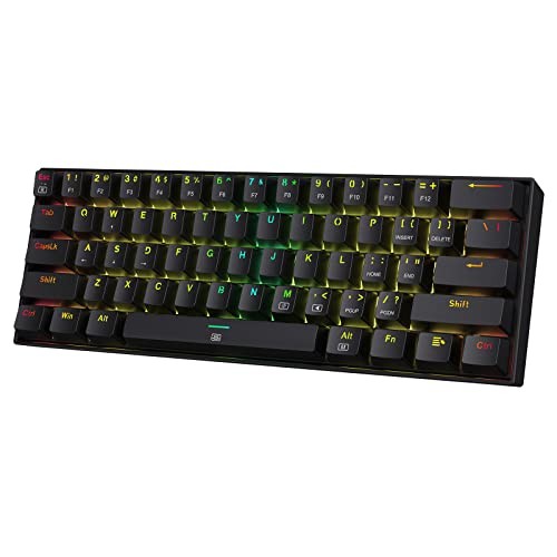 Redragon K630 Dragonborn 60% Wired RGB Gaming Keyboard 61-Key Compact Mechanical