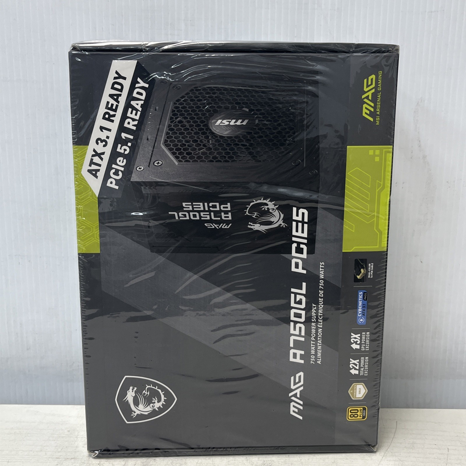 MSI MAG A750GL PCIE5 750W GAMING POWER SUPPLY SEALED