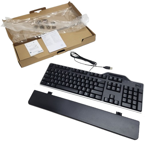 Dell KB813T 34GPR Security USB Wired Keyboard w/ Smart Card Reader CAC PIV ~ NEW