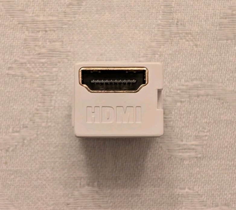 Leviton QuickPort HDMI Snap-In Connector, White (40834-W)