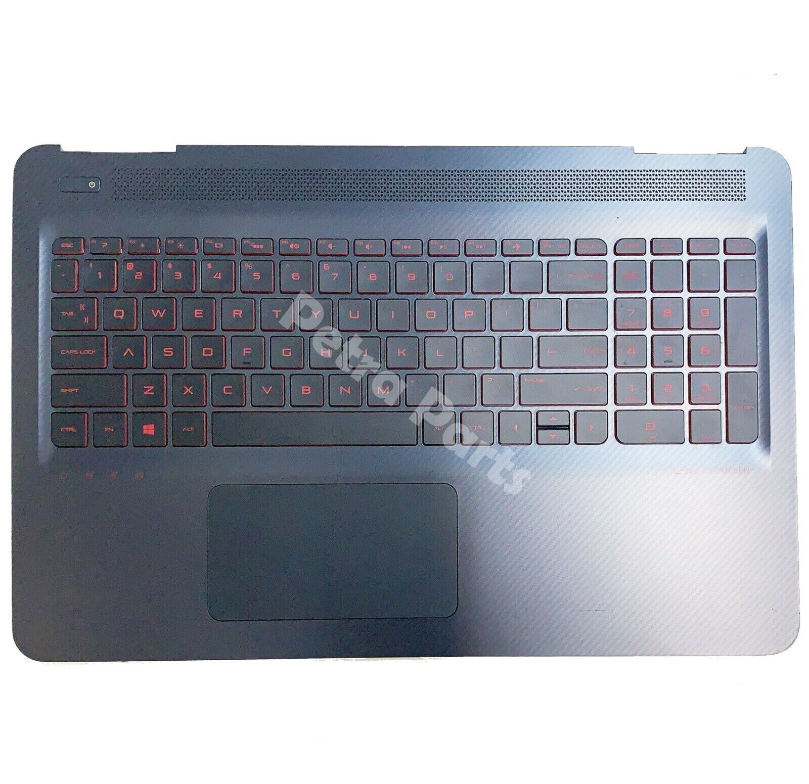 For HP Omen 15-AX Palmrest Upper Cover Case Backlit US Keyboard 859735-001