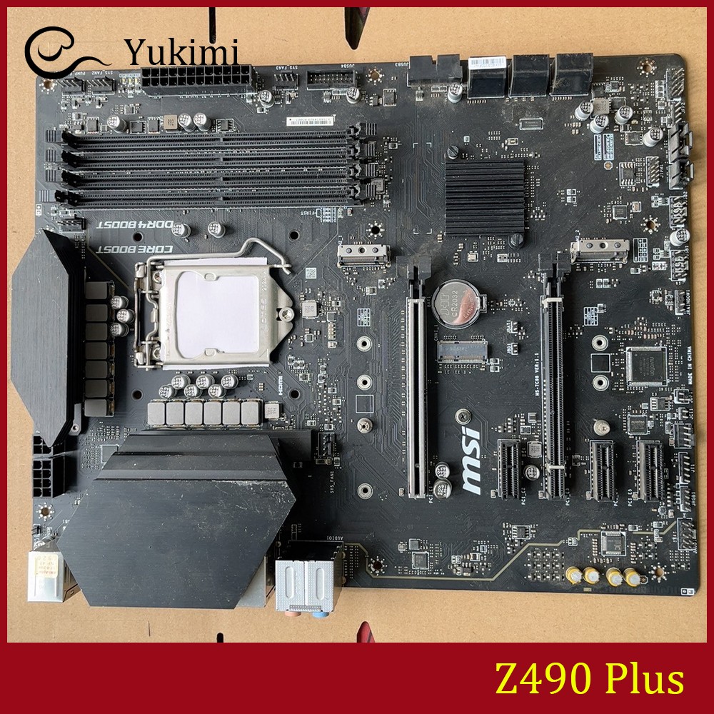 FOR MSI Z490 Plus DDR4*4 128GB LGA1200 ATX Ｍotherboard Test OK