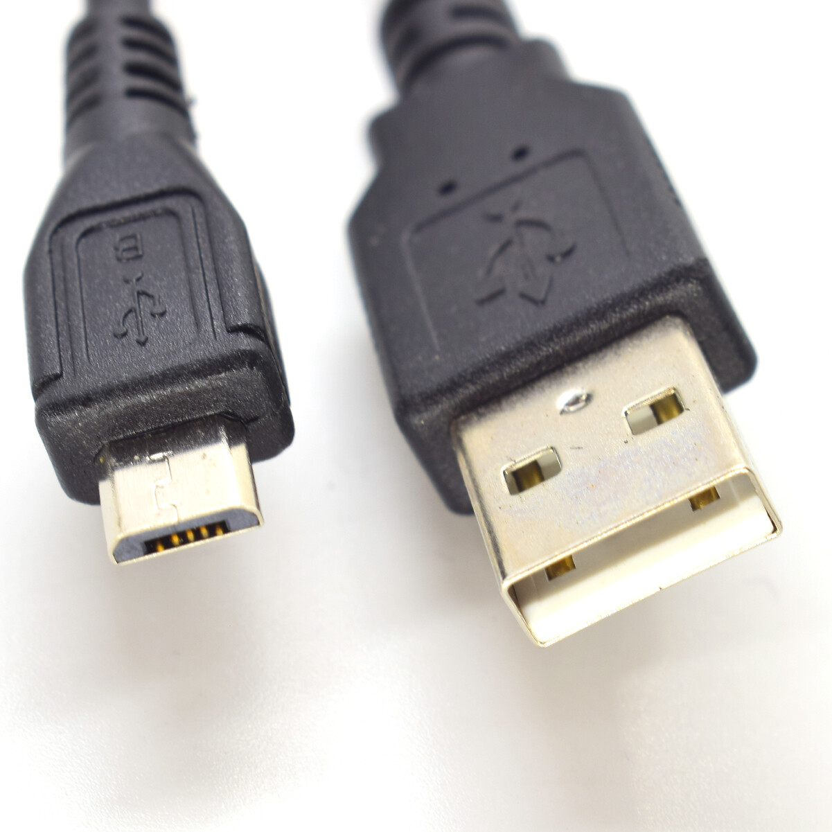 1pc 1M/3.3ft USB 2.0 Male To Micro USB Male Connector Shield Cable Cord Black