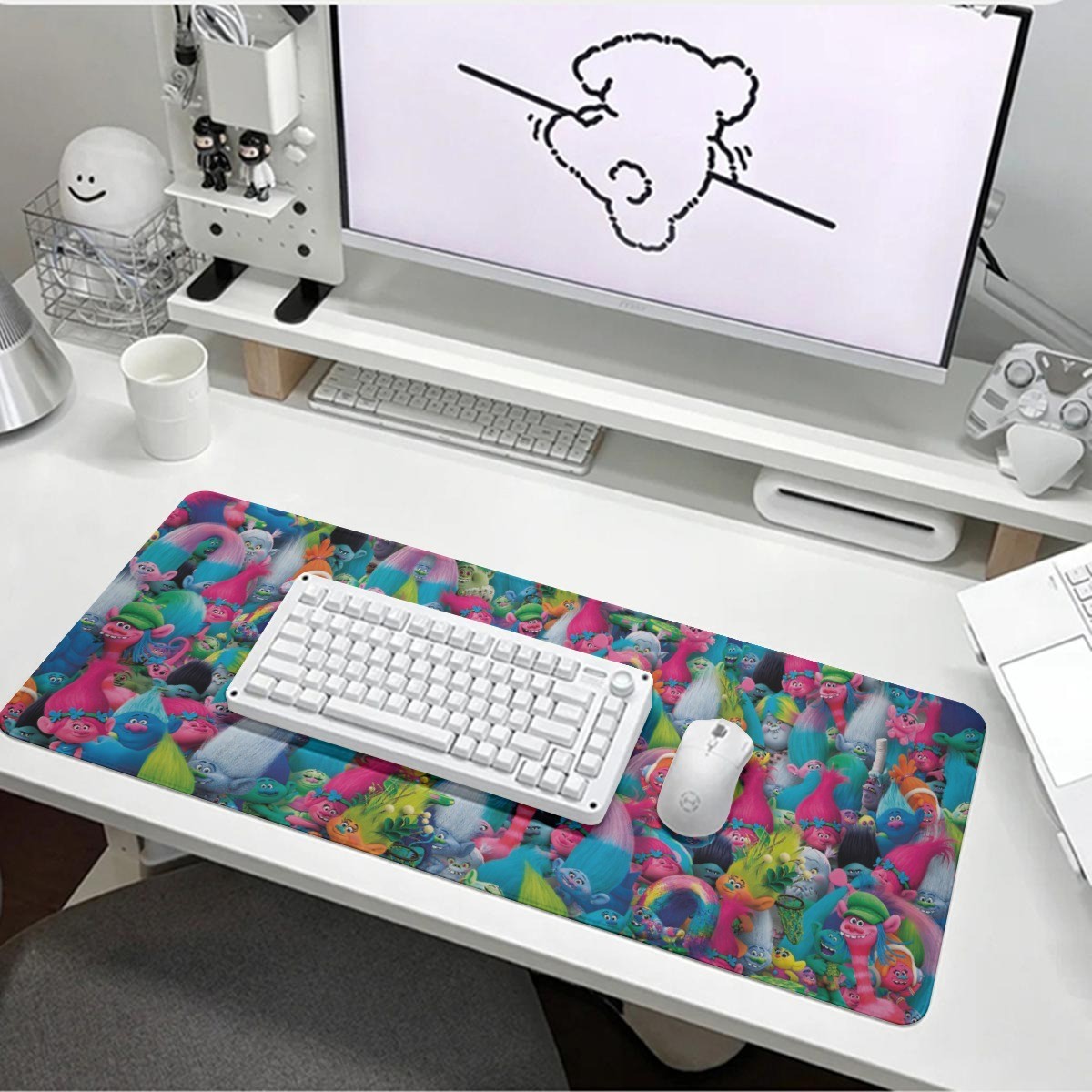 Trolls Poppy And Branch Print Mouse Pads For Laptop Computer PC Gaming Office