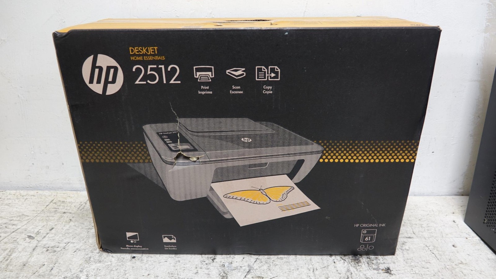 Sealed New HP Deskjet 2512 All-In-One Inkjet Printer ~ 