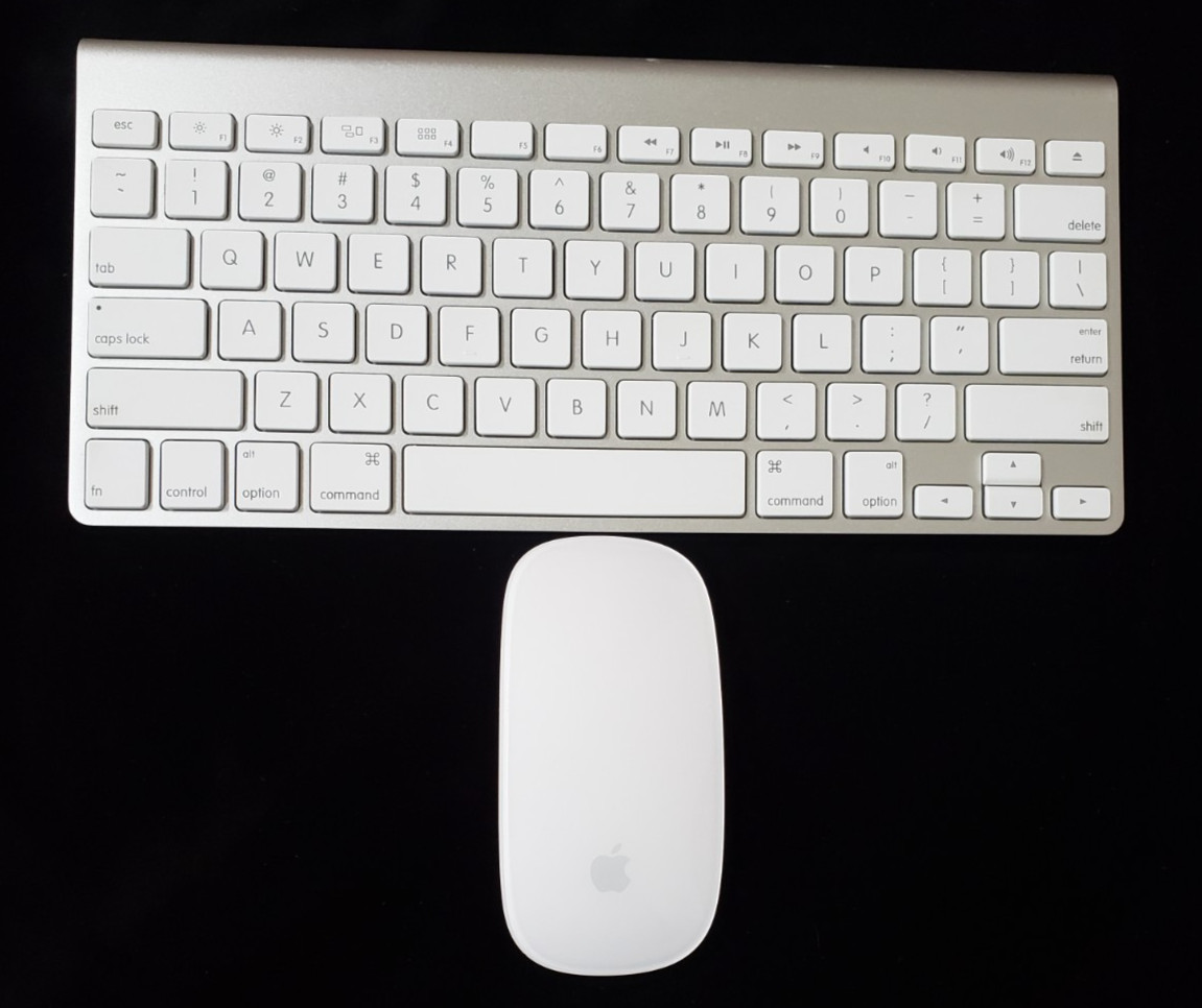 Genuine Apple A1314 Wireless Keyboard & Bluetooth Magic Mouse A1296 TESTED