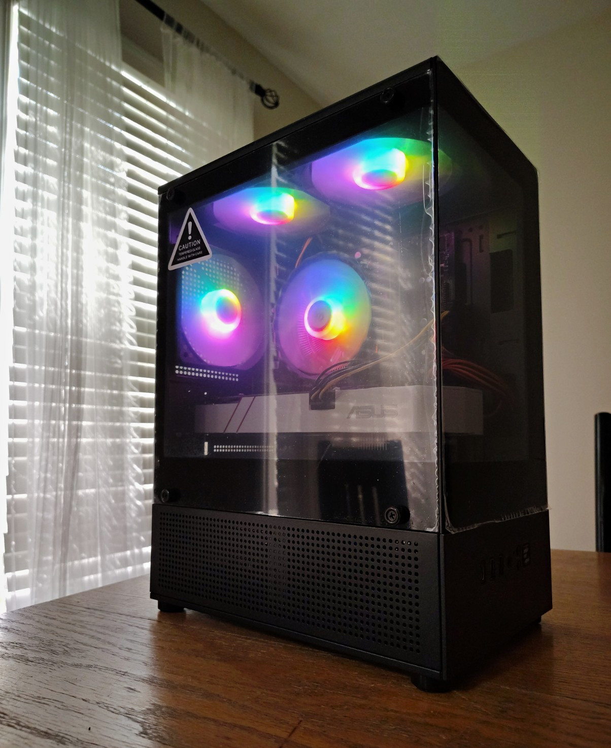 RGB Gaming PC, Intel i5, ASUS GTX 960, 500GB SSHD, Windows 11, Custom Computer