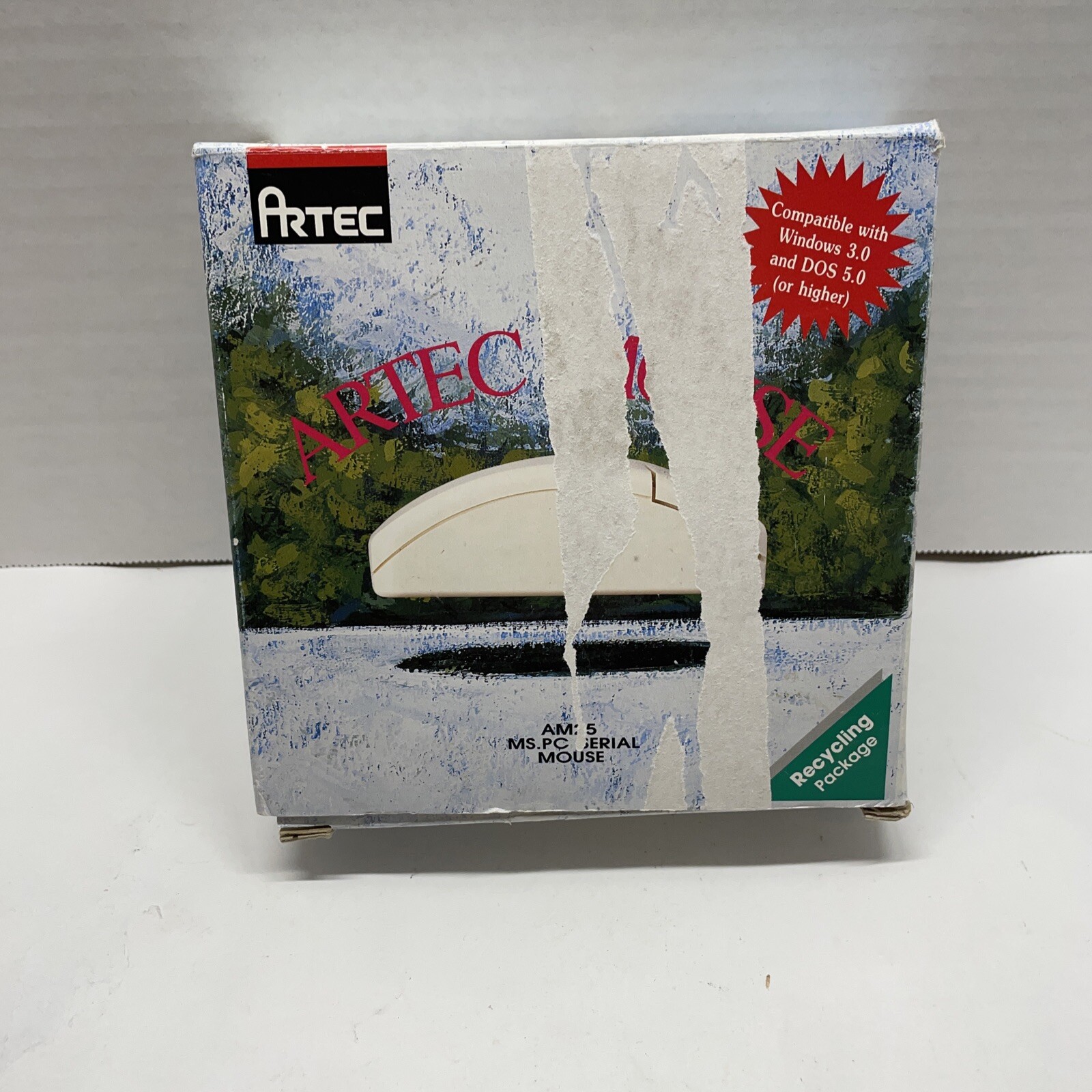 Vintage Artec AM25 Serial  Mouse, Rollerball